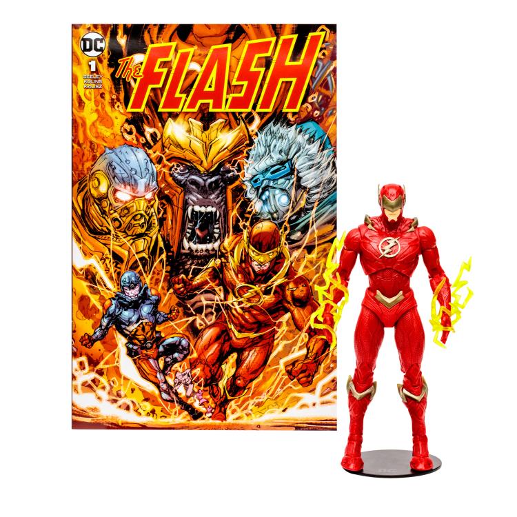 Mcfarlane DC Multiverse: The Flash: Page Punchers - The Flash (Barry Allen) with Comic