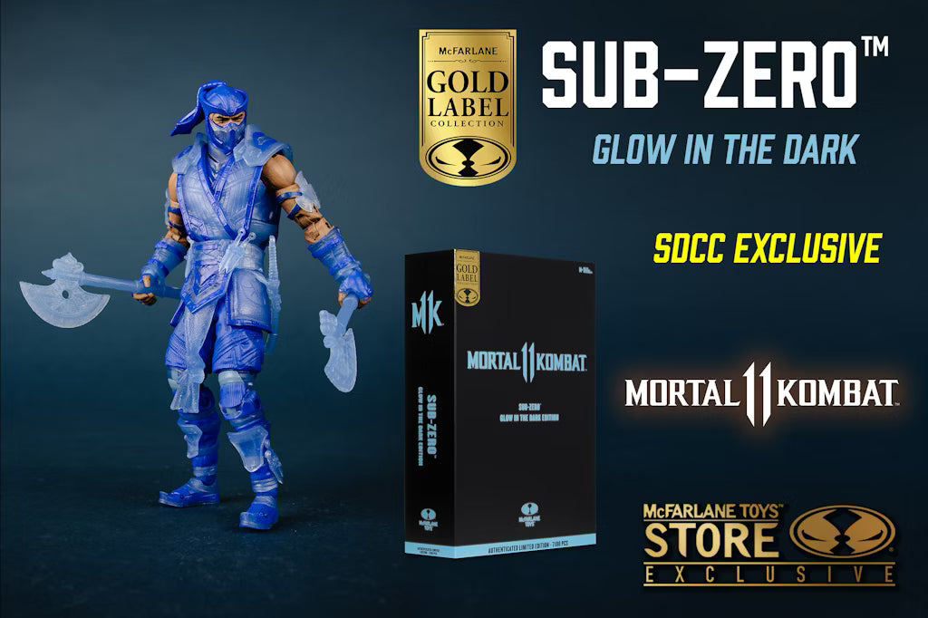 McFarlane Mortal Kombat – Sub-Zero (Glow In The Dark Edition) Gold Label Action Figure