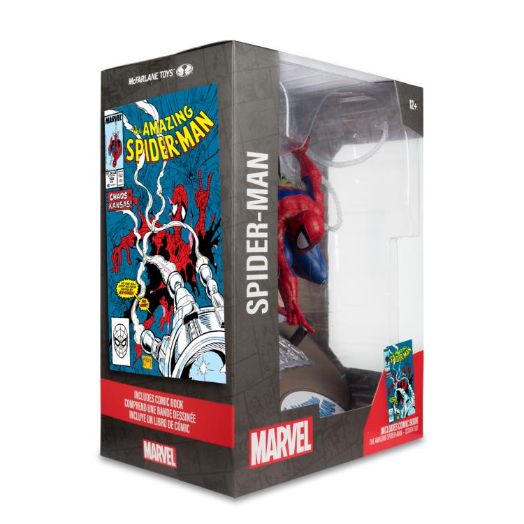 Mcfarlane Marvel: The Amazing Spider-Man #301 - Spider-Man 1:6 Scale Posed Figure with Scene