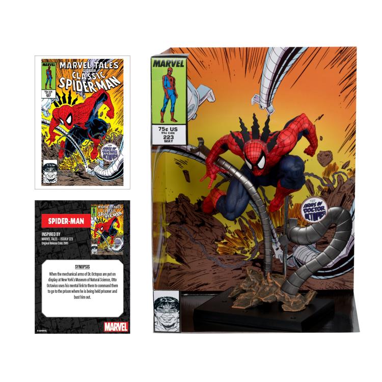 Mcfarlane Marvel Comics- : Marvel Tales #223 - Spider-Man 1:6th Scale Collectible w/ Scene & Comic