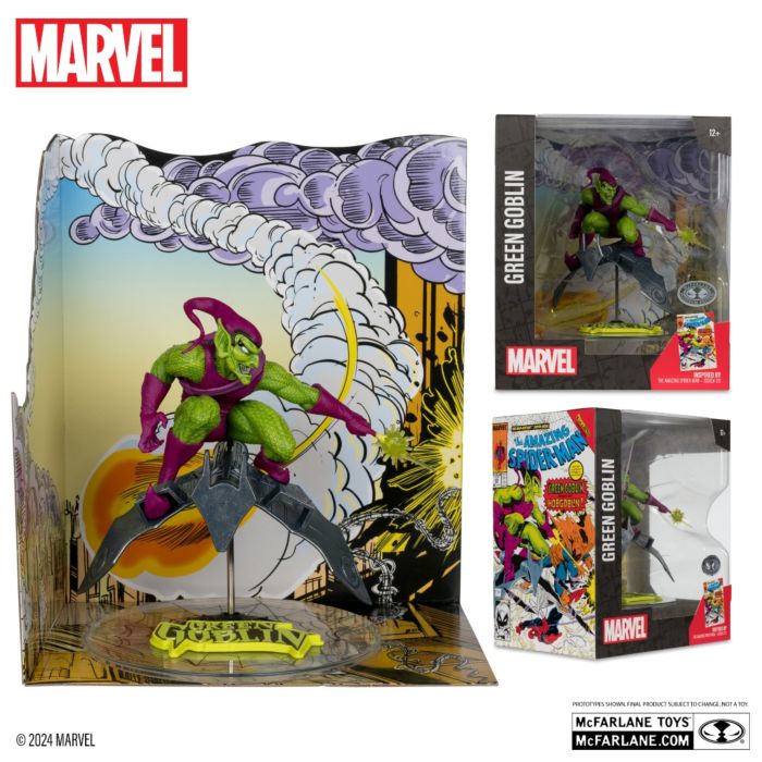 Mcfarlane Marvel Comics: The Amazing Spider-Man #312 - Green Goblin 1/10 Scale Collectible (Platinum Edition)