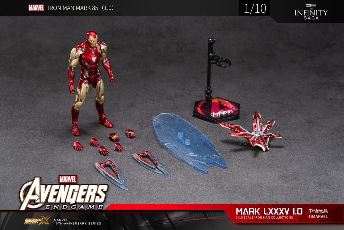ZD Toys Avengers: Endgame: Iron Man Mark LXXXV (85) Action Figure ( No Light Up Function )