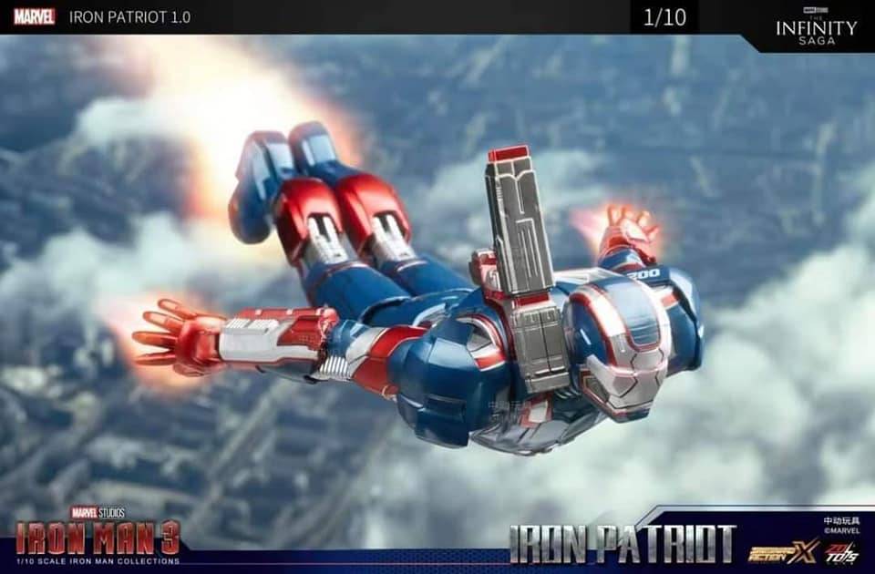 ZD Toys Iron Man - Iron man 3 (III) War Machine/Iron Patriot Action Figure ( No Light Up Function )