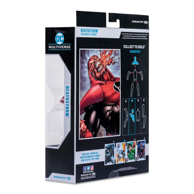 Mcfarlane DC Multiverse: Blackest Night - Deathstorm (Black Lantern) Action Figure (Collect to Build: Atrocitus)