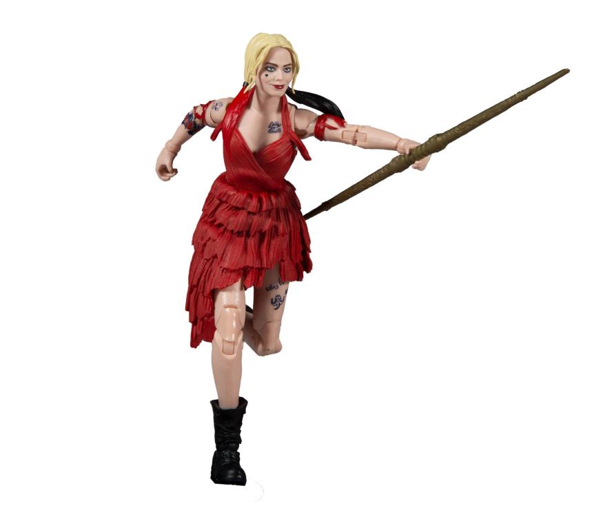 McFarlane Toys DC Multiverse: The Suicide Squad Harley Quinn Action Figure (Collect to Build: King Shark)