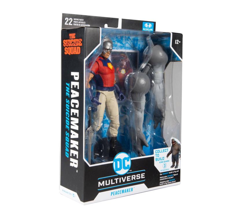 McFarlane Toys DC Multiverse: The Suicide Squad Peacemaker Action Figure (Collect to Build: King Shark)