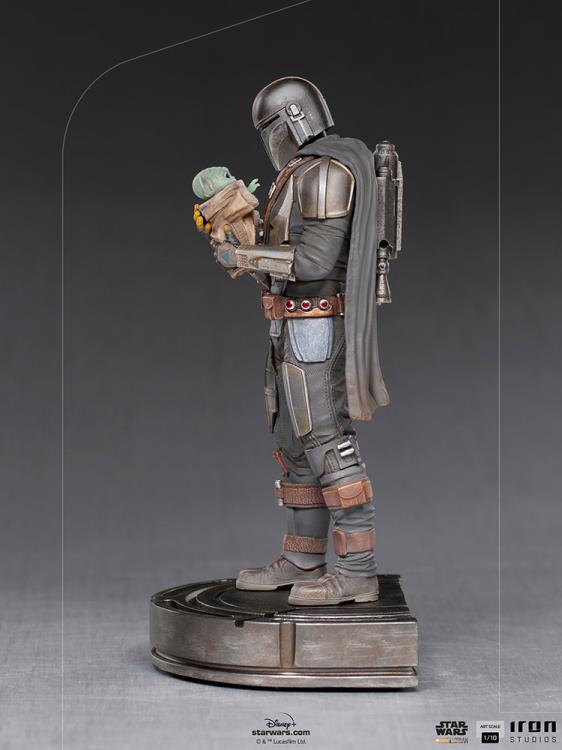 Iron Studios Star Wars The Mandalorian and Grogu 1/10 Deluxe Art Scale Limited Edition StatueStar Wars The Mandalorian and Grogu 1/10 Deluxe Art Scale Limited Edition Statue