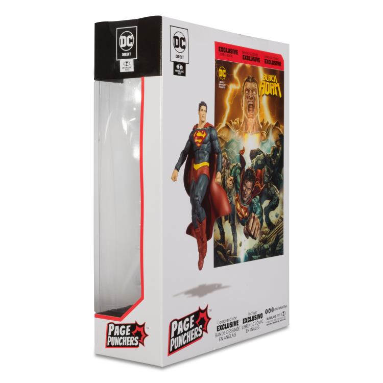Mcfarlane DC Multiverse : Black Adam Page Punchers - Superman (with Comic)