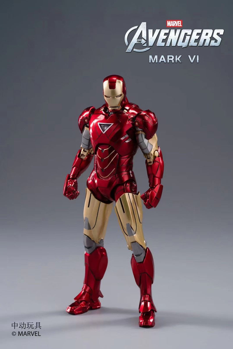 ZD Toys Iron Man Mark VI Action Figure ( w Light Up Function )