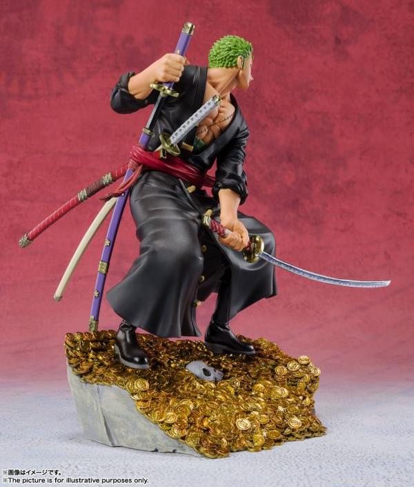 Bandai Figuarts Zero One Piece: Roronoa Zoro (WT100 Commemorative: Daikaizoku Hyakkei) statue