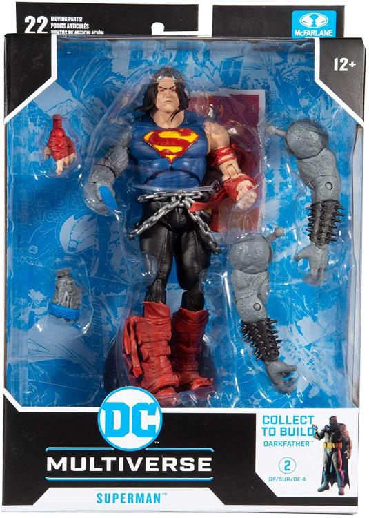 Mcfarlane Toys DC Multiverse Dark Nights: Death Metal Superman Action Figure (Collect to Build: Darkfather)
