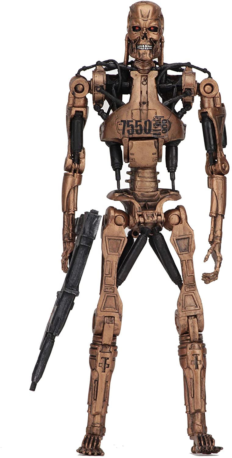 NECA - Terminator 2 - Kenner Tribute - Metal Mash Endoskeleton Action Figure