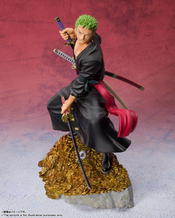 Bandai Figuarts Zero One Piece: Roronoa Zoro (WT100 Commemorative: Daikaizoku Hyakkei) statue