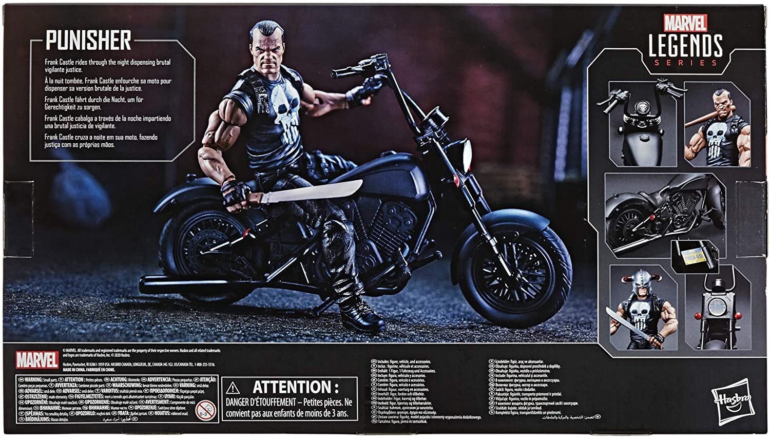 Hasbro Hasbro Marvel Legends Rider Series The Punisher and Motorcycle box set