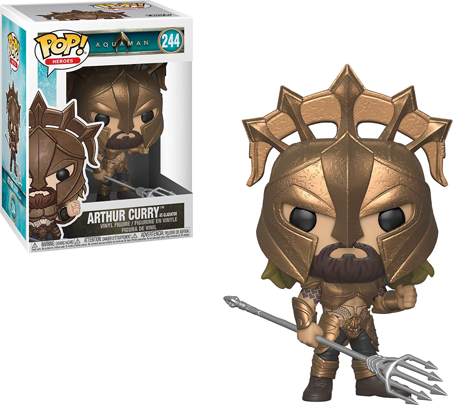 Funko POP! Heroes: Aquaman - Arthur Curry as Gladiator Vinyl Figure