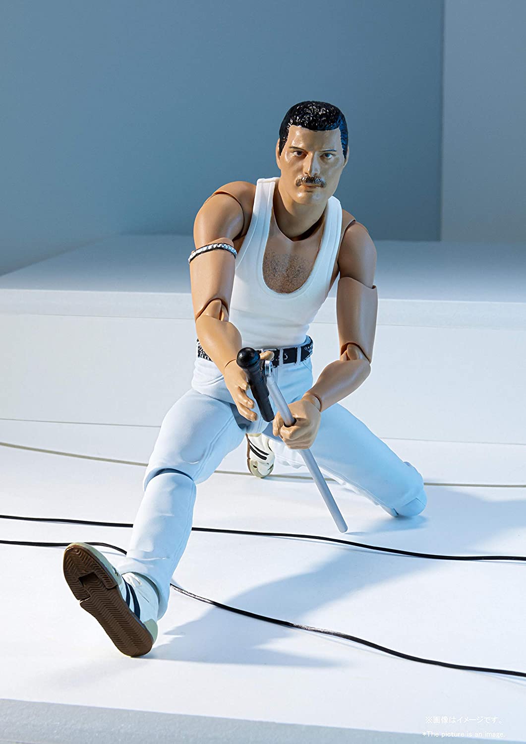 Tamashi Nations Bandai Freddie Mercury Live Aid Ver. Freddie Mercury Action Figure