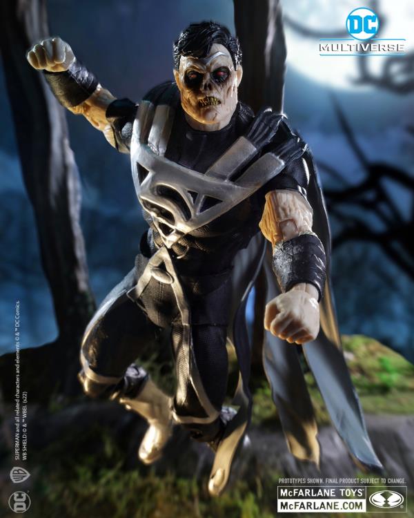 Mcfarlane DC Multiverse: Blackest Night - Superman (Black Lantern) Action Figure (Collect to Build: Atrocitus)
