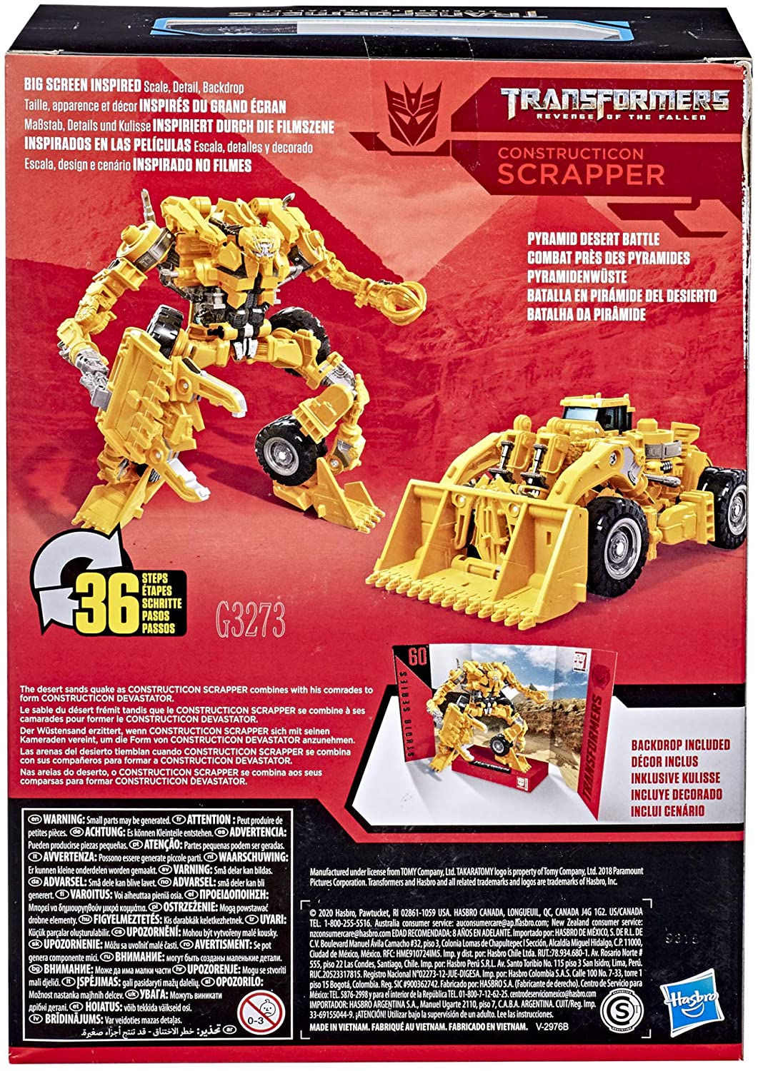 Hasbro Transformers: Studio Series 60 - Voyager Class : Revenge of The Fallen Constructicon Scrapper