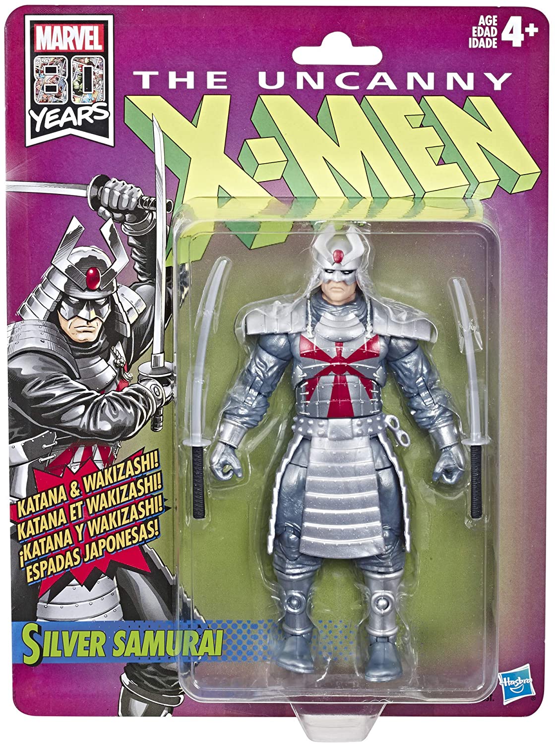 Hasbro Marvel Retro Figure Collection: X-Men - Silver Samurai Action Figure