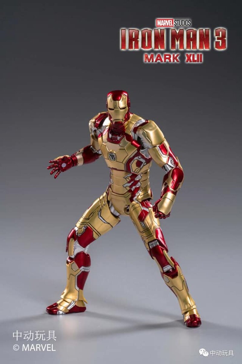 ZD Toys Iron Man III Mark 42 (XLII) Action Figure ( No Light Up Function )