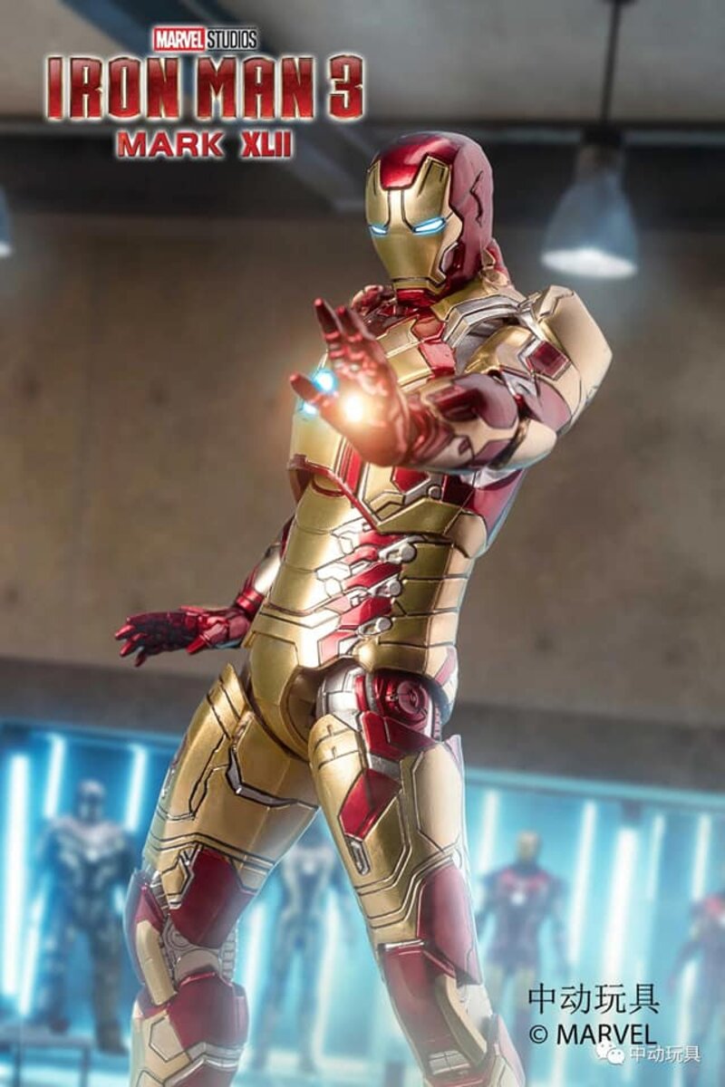 ZD Toys Iron Man III Mark 42 (XLII) Action Figure ( No Light Up Function )