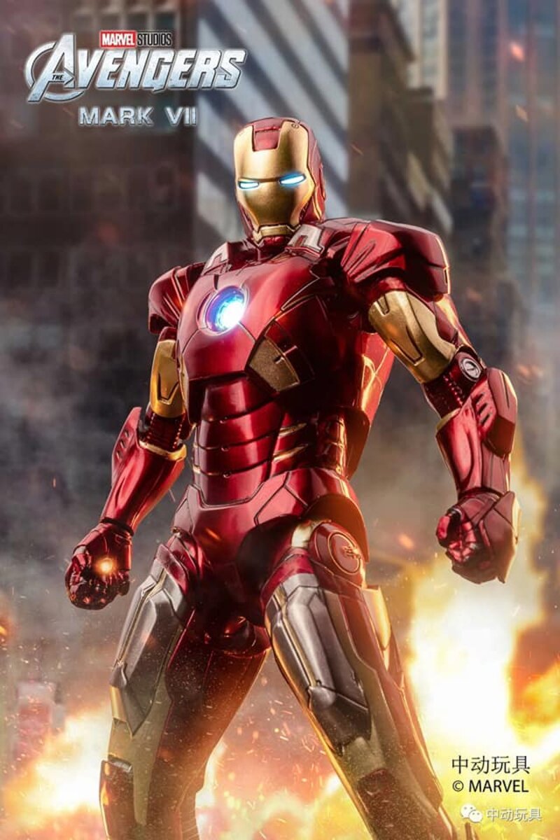 ZD Toys Iron Man Mark 7 (VII)Action Figure ( No Light Up Function )