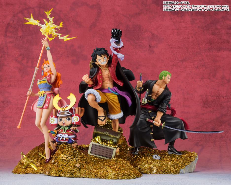 Bandai Figuarts Zero One Piece: Roronoa Zoro (WT100 Commemorative: Daikaizoku Hyakkei) statue
