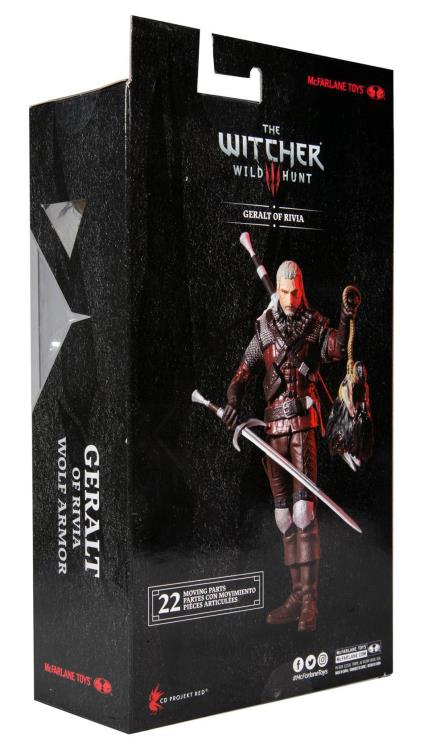 McFarlane Toys The Witcher 3: Wild Hunt Geralt of Rivia (Wolf Armor) Action Figure
