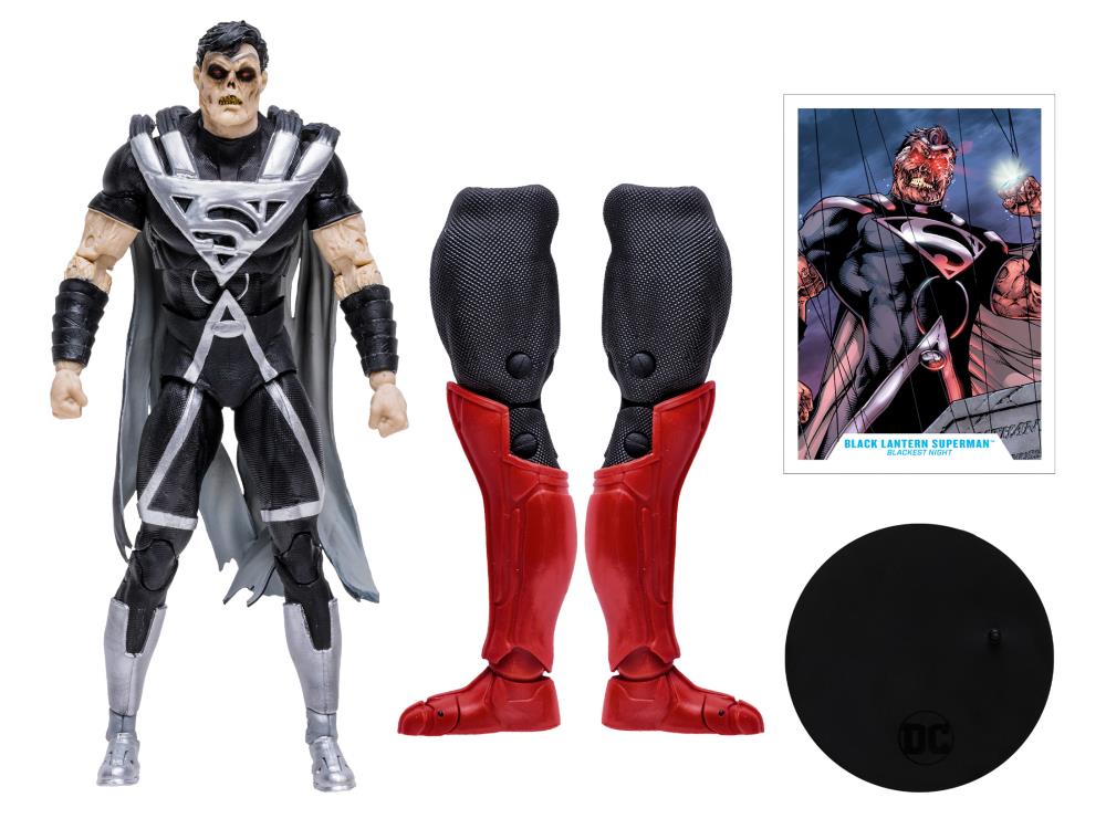 Mcfarlane DC Multiverse: Blackest Night - Superman (Black Lantern) Action Figure (Collect to Build: Atrocitus)