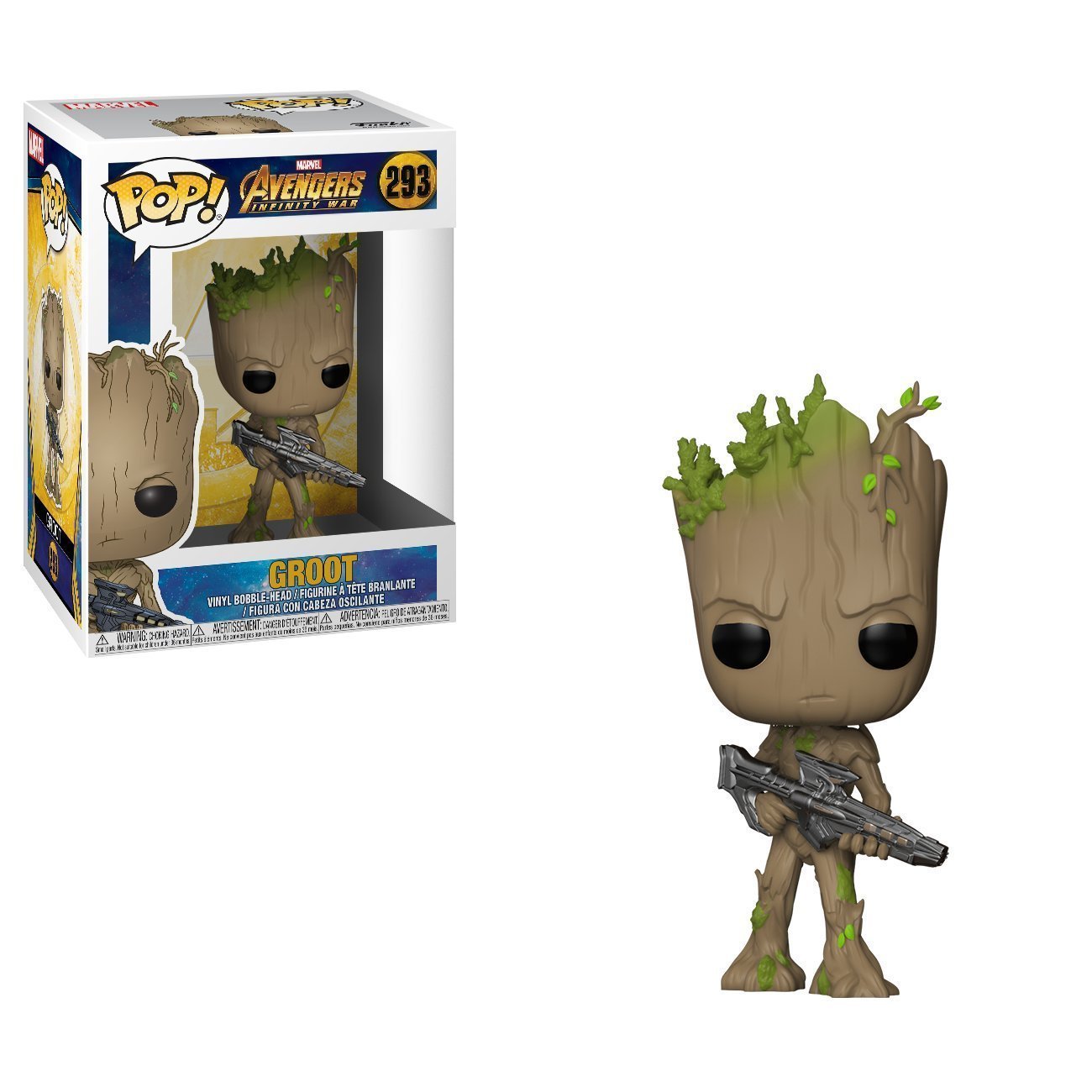 Funko Pop! Marvel: Avengers Infinity War-Teen Groot with Gun - Nerd Arena