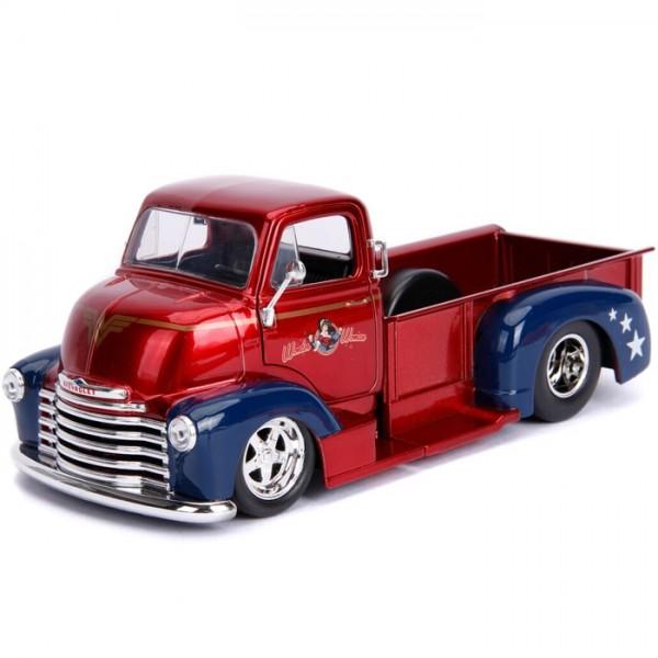 Jada 1:24 Scale DC Bombshell 1952 Checy COE Pickup W/Wonder Woman Figure - Nerd Arena