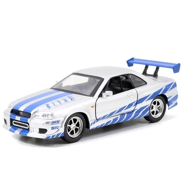 Jada 1:32 Scale - Fast & Furious 2002 Nissan Skyline GTR R34 - Silver - Nerd Arena