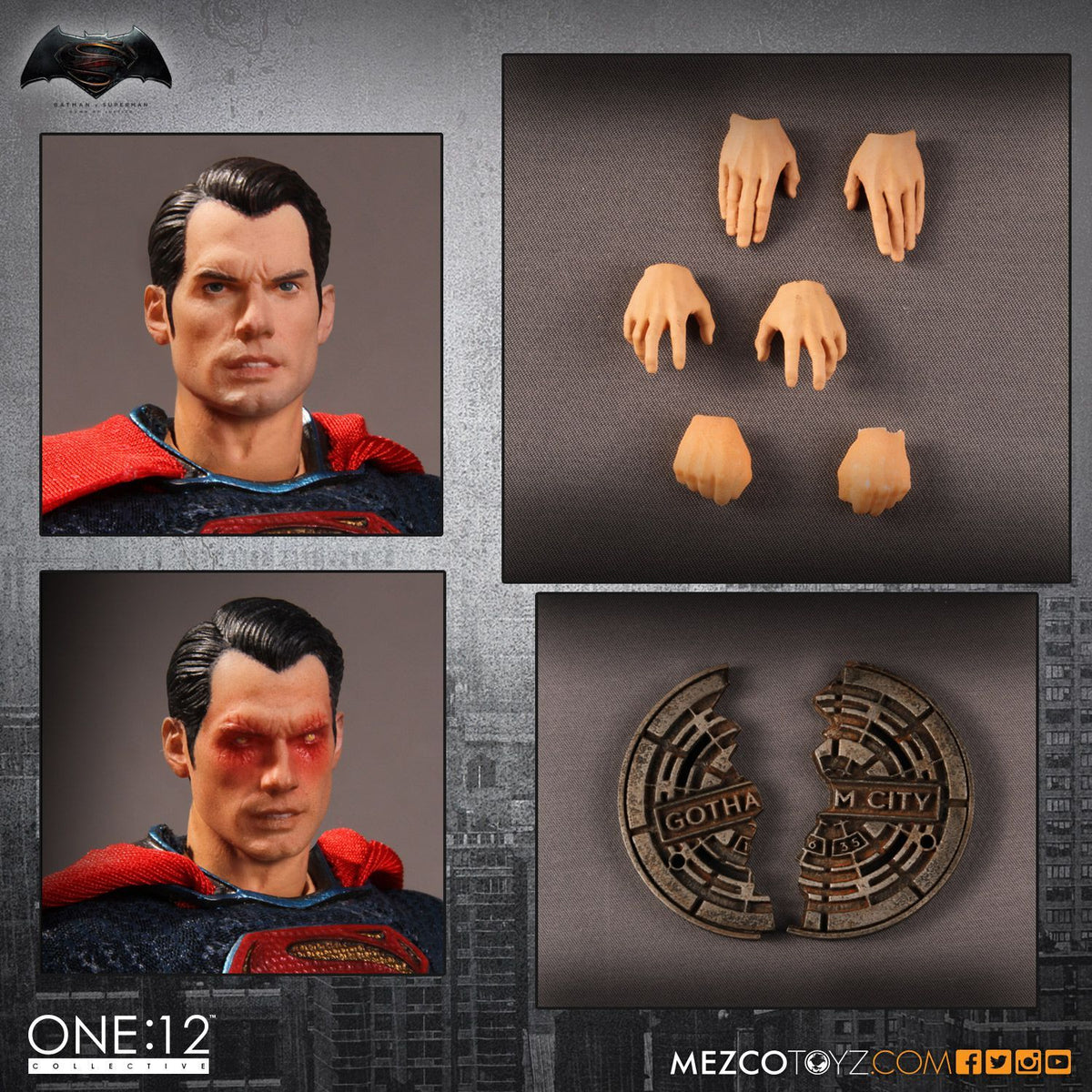 Mezco Batman v Superman: Dawn of Justice Superman One:12 Collective Action Figure - Nerd Arena