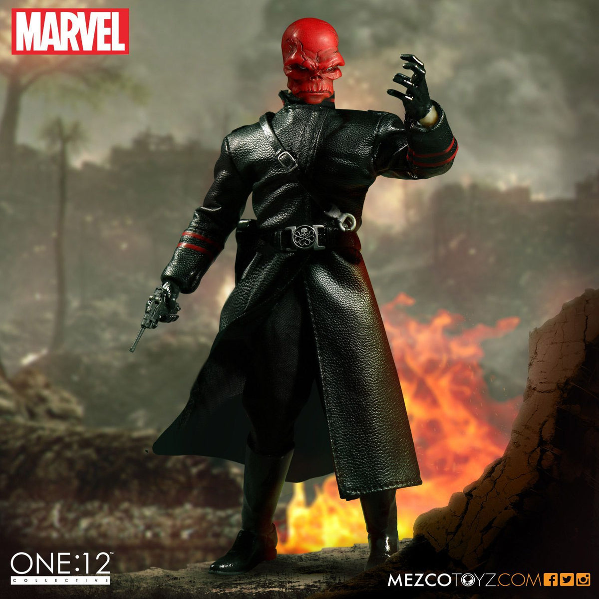 Mezco Marvel One:12 Collective Red Skull Action Figure - Nerd Arena