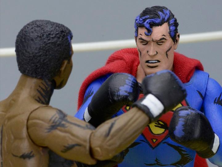 NECA DC Comics Superman vs Muhammad Ali Special Edition Action Figure (2 Pack), 7", multi-colored - Nerd Arena