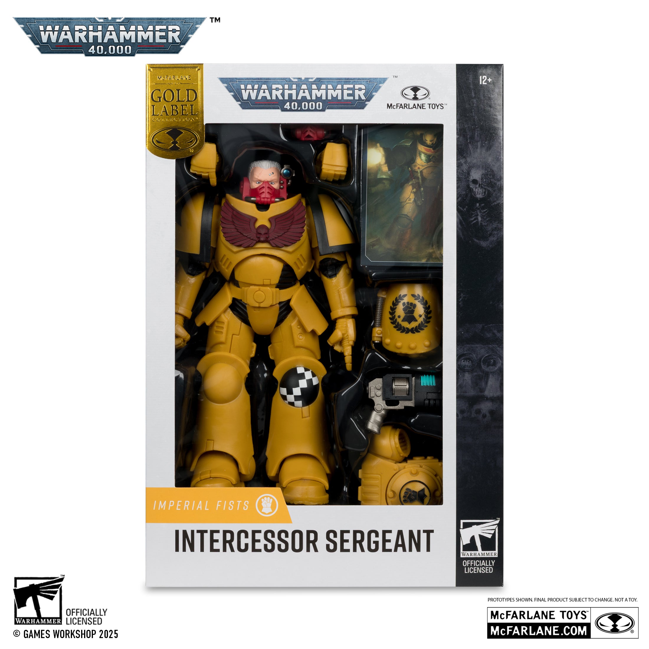 McFarlane Warhammer 40,000: Intercessor Sergeant (Imperial Fist) Gold Label Figure Action Figure