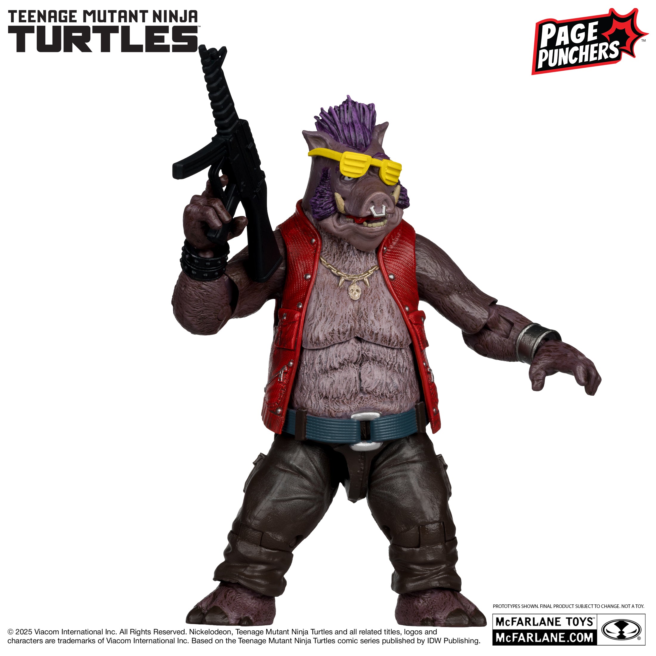 Mcfarlane - Bebop (Teenage Mutant Ninja Turtles) with Comic (Page Punchers) Action Figure