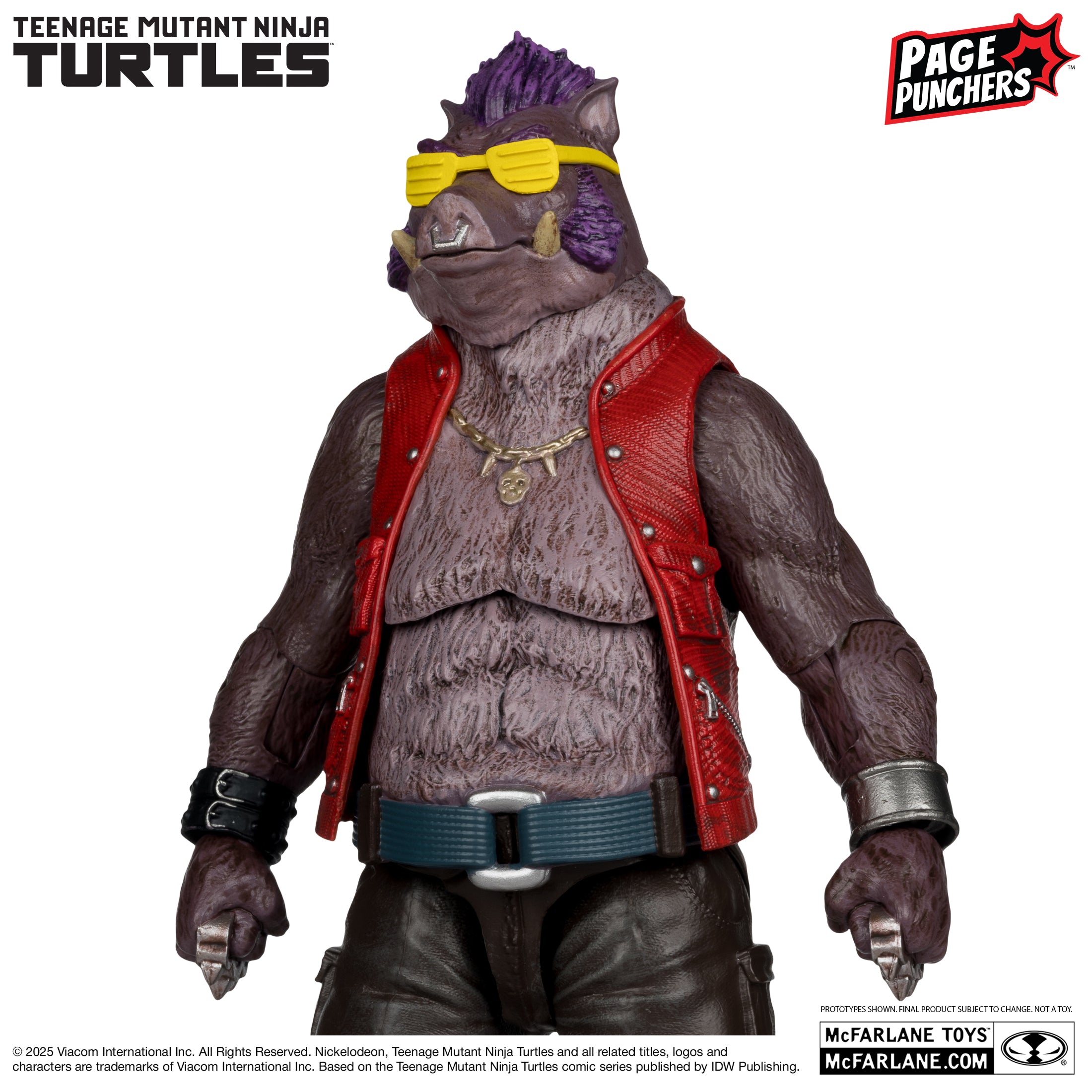 Mcfarlane - Bebop (Teenage Mutant Ninja Turtles) with Comic (Page Punchers) Action Figure
