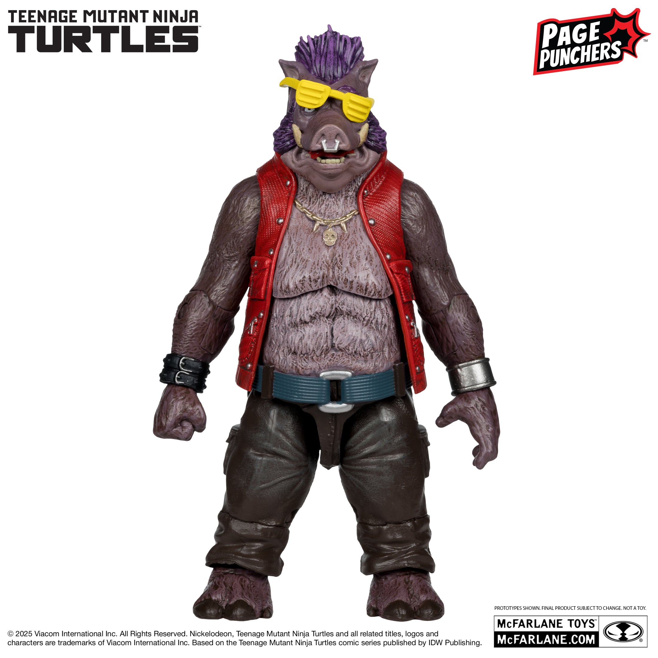 Mcfarlane - Bebop (Teenage Mutant Ninja Turtles) with Comic (Page Punchers) Action Figure