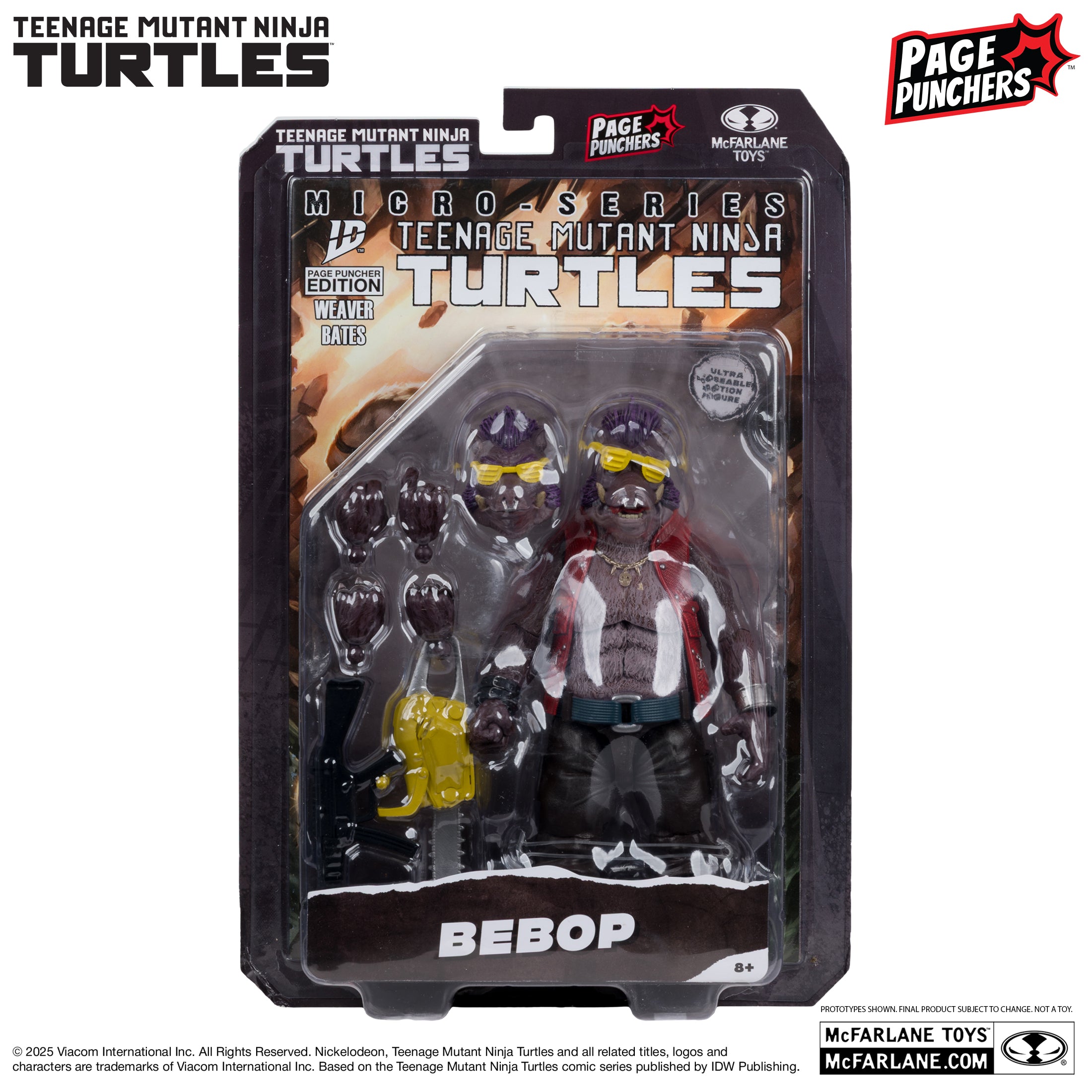 Mcfarlane - Bebop (Teenage Mutant Ninja Turtles) with Comic (Page Punc