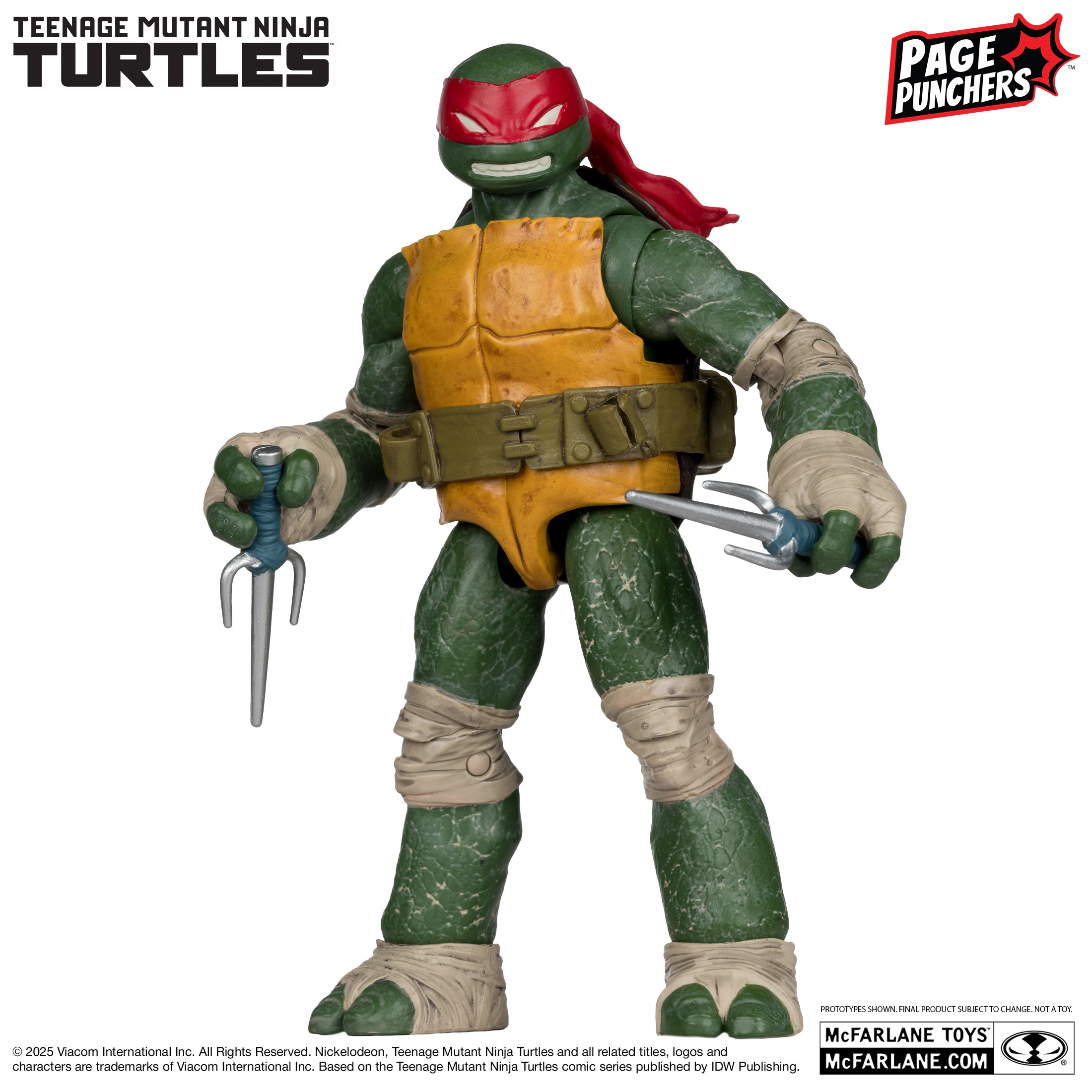 Mcfarlane - Raphael (Teenage Mutant Ninja Turtles) with Comic (Page Punchers) Action Figure