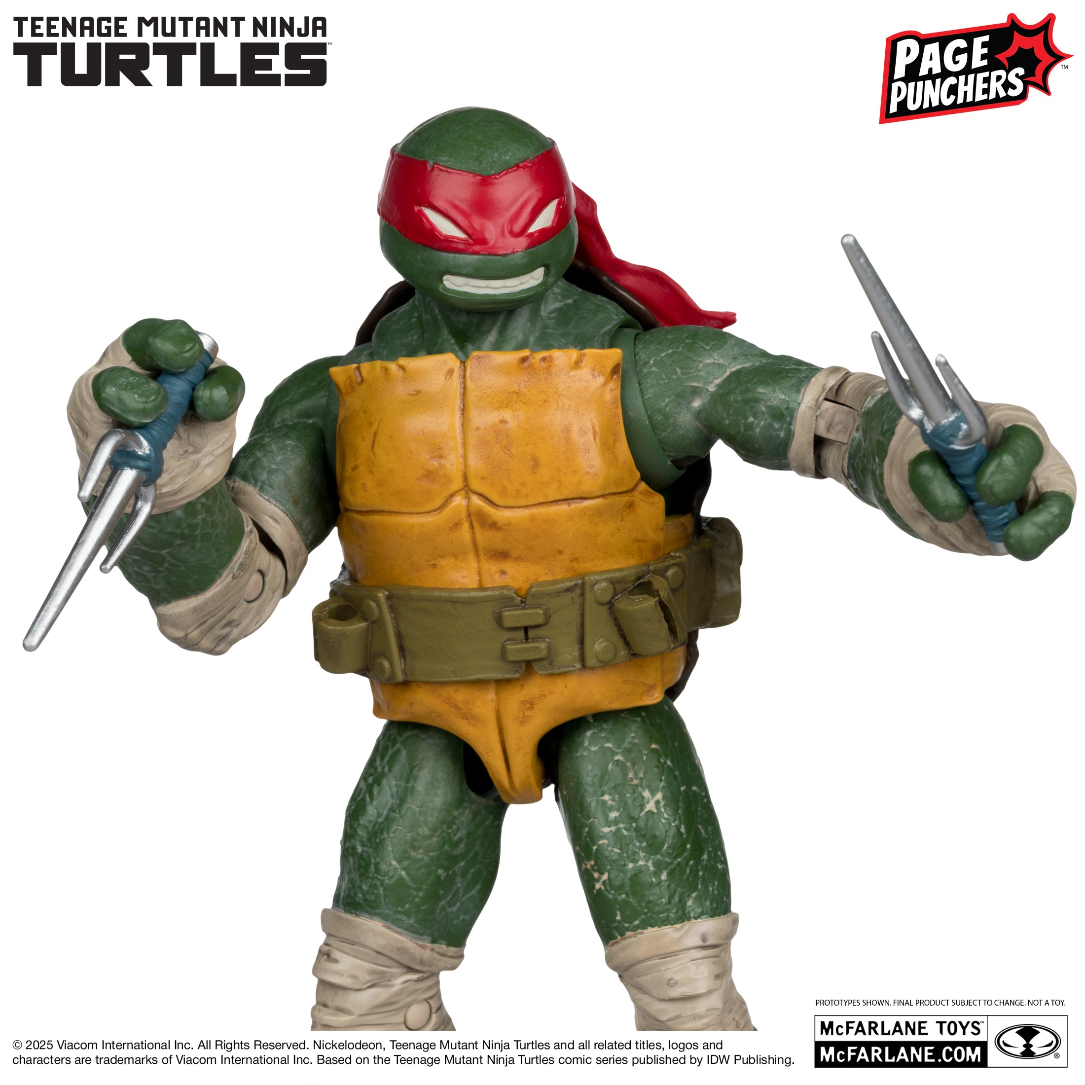 Mcfarlane - Raphael (Teenage Mutant Ninja Turtles) with Comic (Page Punchers) Action Figure