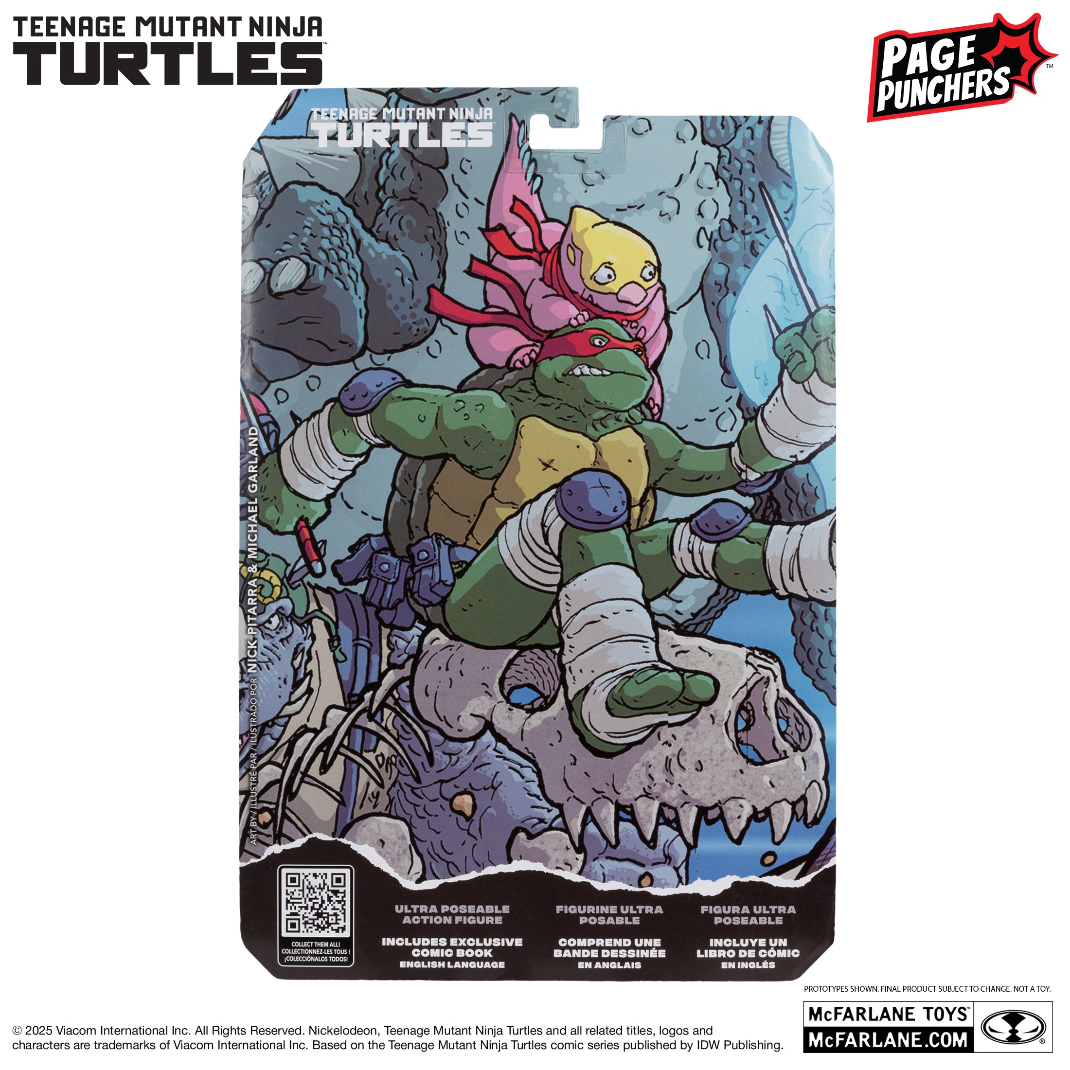 Mcfarlane - Raphael (Teenage Mutant Ninja Turtles) with Comic (Page Punchers) Action Figure