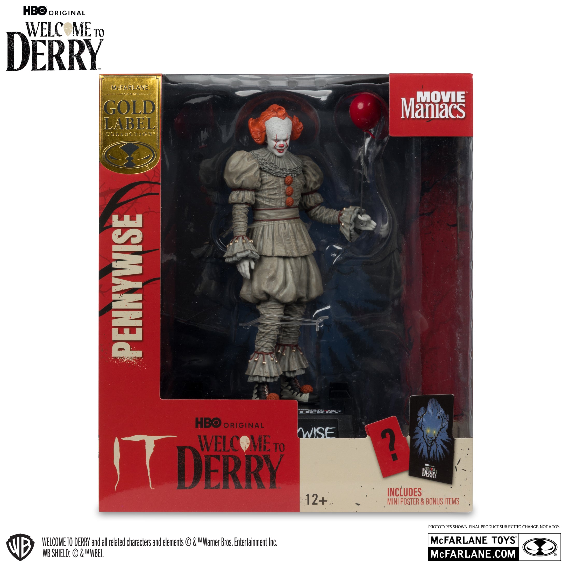 McFarlane Toys Gold Label Series - IT: Welcome to Derry – Pennywise (6-inch Posed Figure)