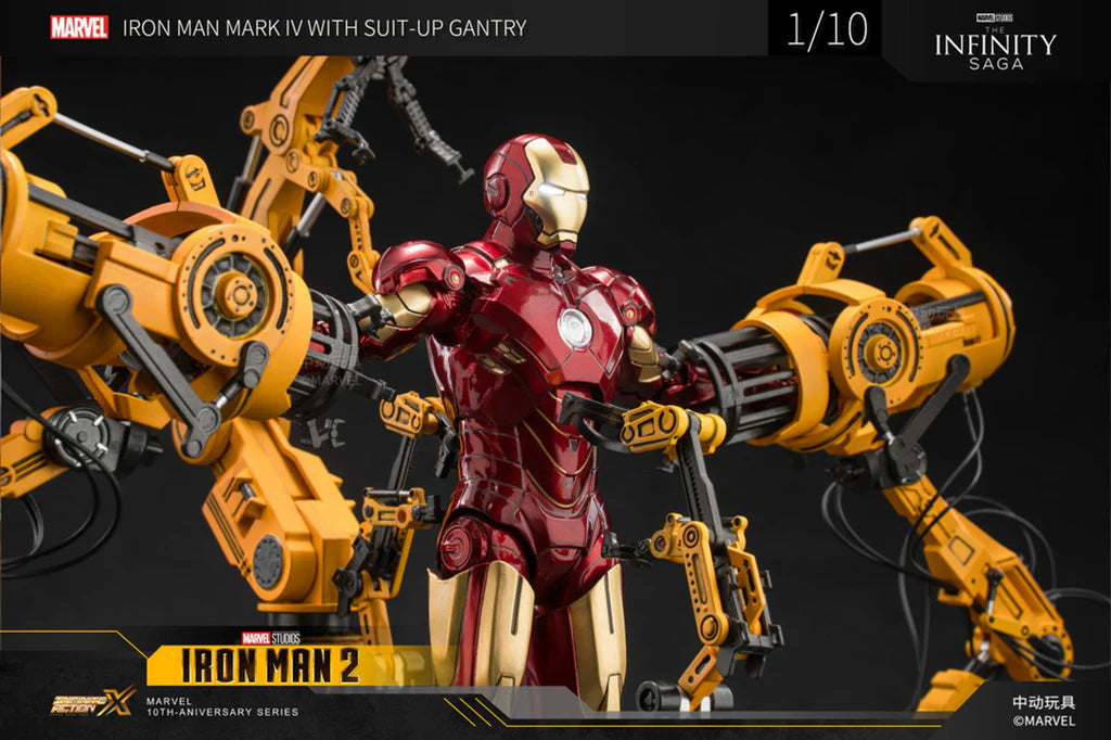 ZD Toys Iron Man 2 (II) - Iron Man Mark 4 (IV) with Suit-Up Gantry Action Figure ( No Light Up Function )