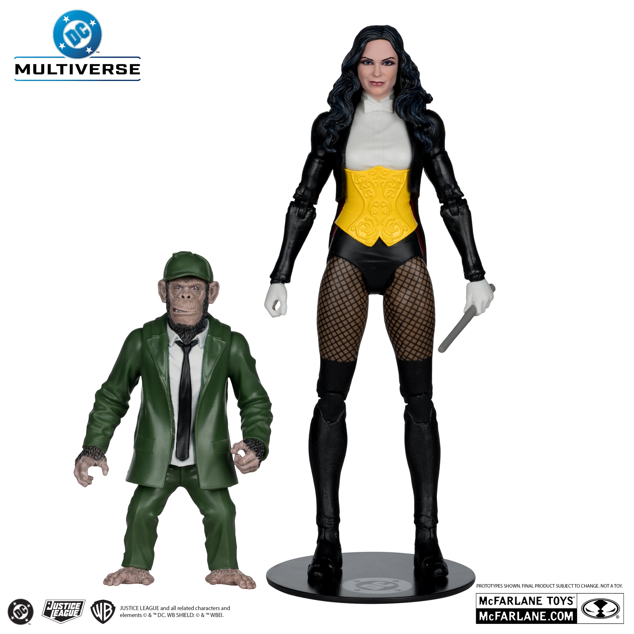 Mcfarlane DC Multiverse - (DC Classic) – Zatanna with Detective Chimp