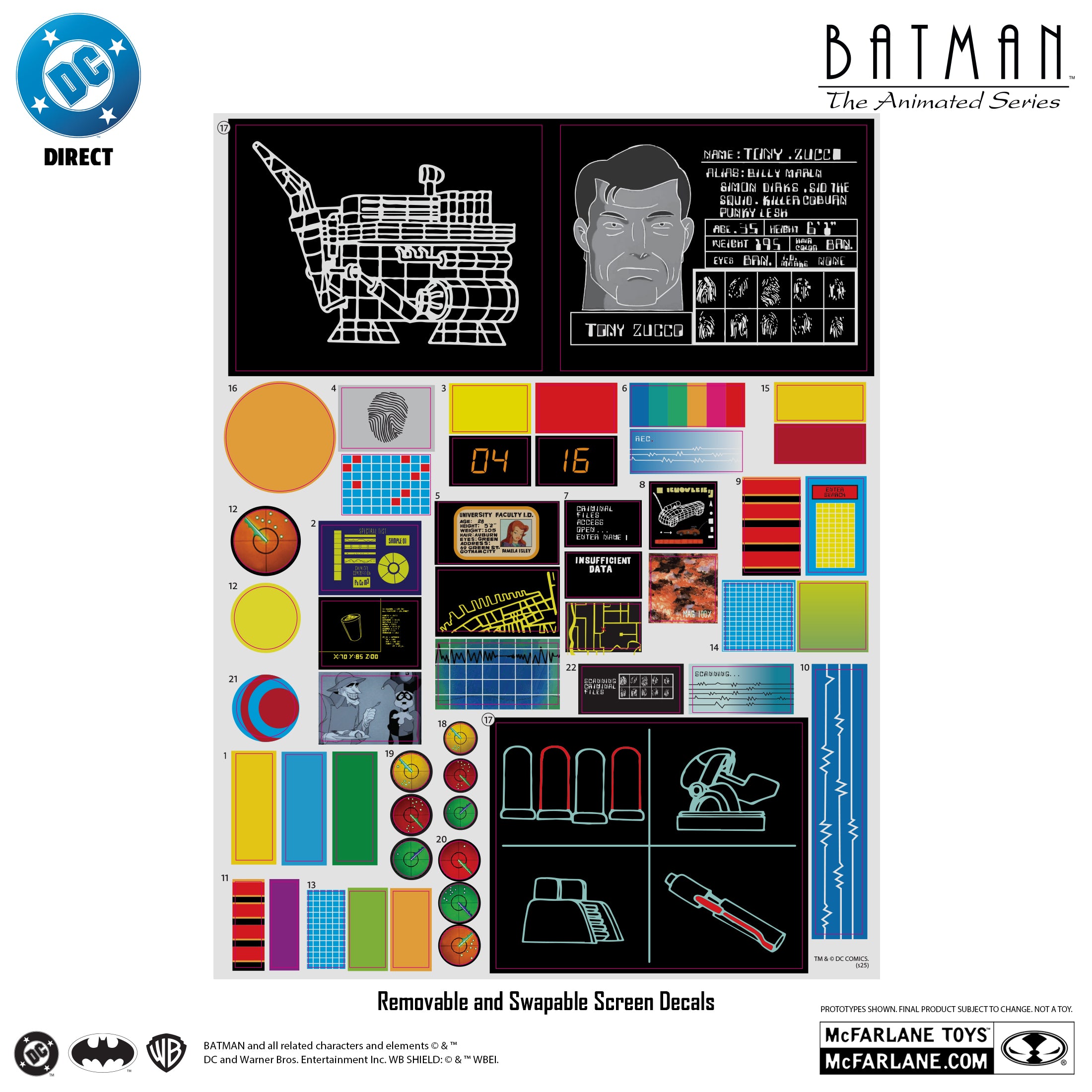 Mcfarlane - Batman: The Animated Series The Batcave Playset