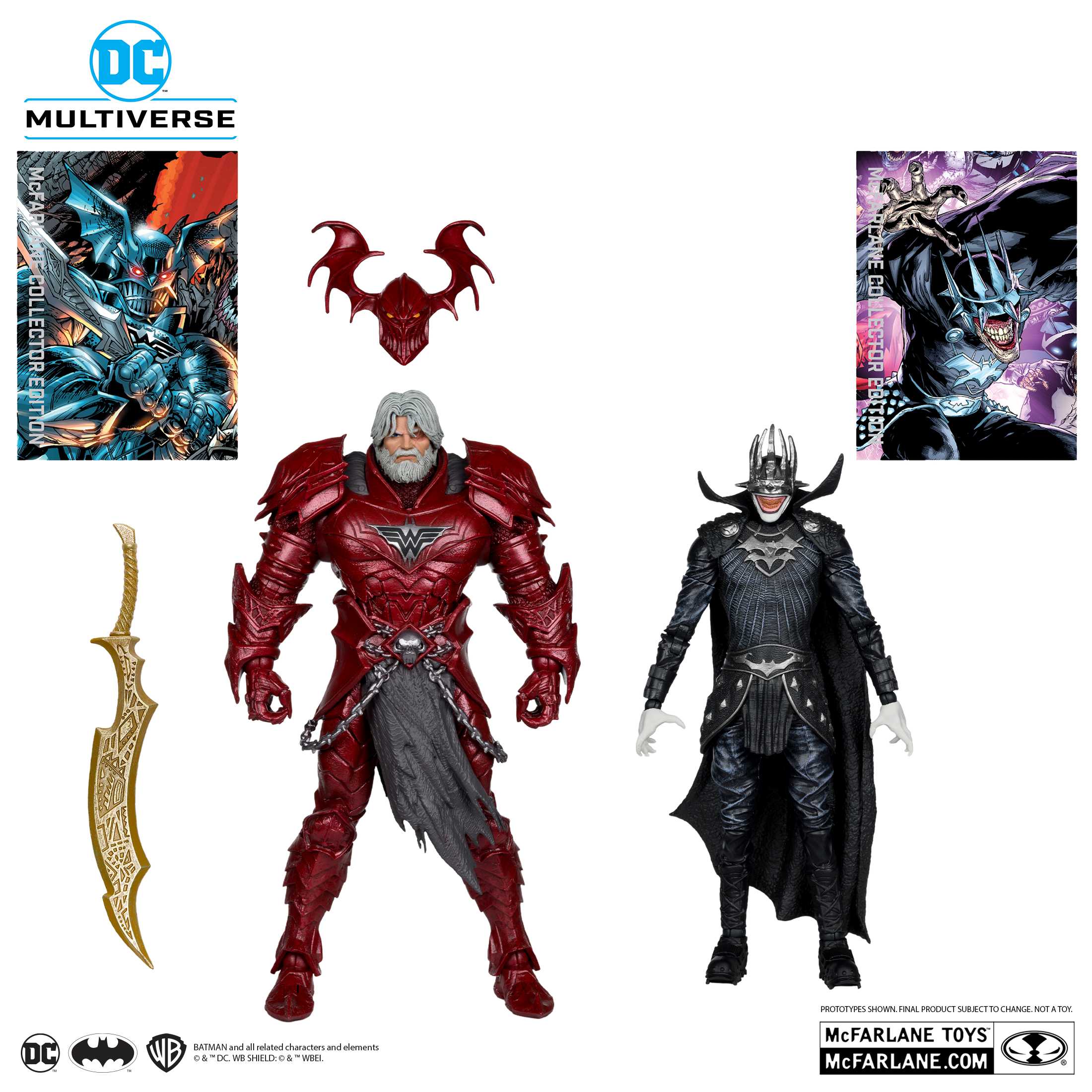 McFarlane DC Multiverse: Batman Who Laughs (Knight Armor) & The Merciless (Dark Multiverse) Collector Edition Action Figure 2-Pack