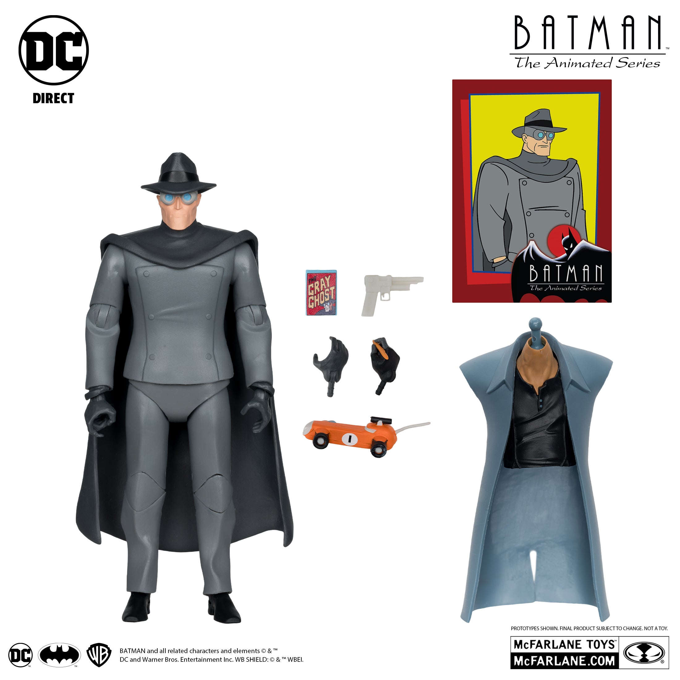 McFarlane DC Multiverse: The Gray Ghost (Batman: The Animated Series Build-A-Figure) Action Figure