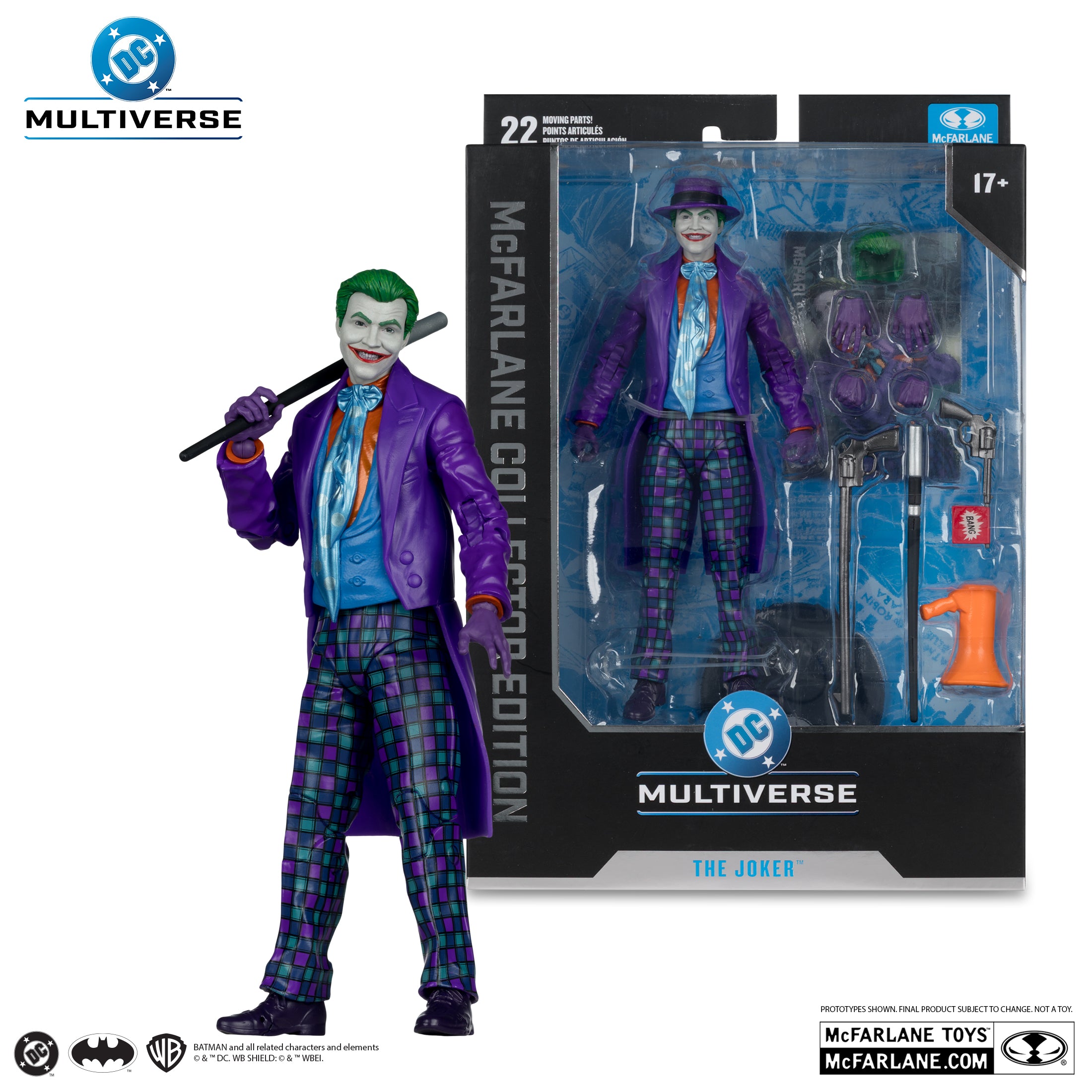 McFarlane DC Multiverse - The Joker – Batman (1989 Comic) Action Figure (McFarlane Collector Edition #57)
